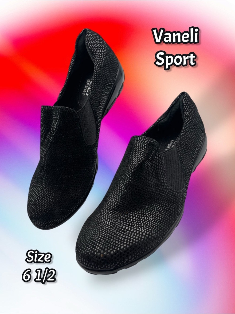VANELi Sport Anemone Slip-On Women's Size 6.5 Black